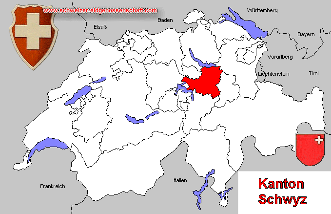 Kanton Schwyz, Karte 1914