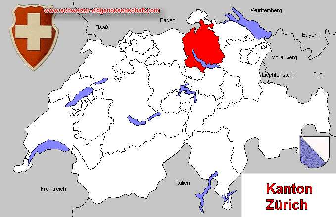 Kanton Zürich, Karte 1914