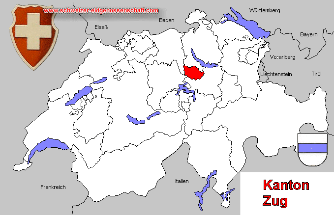Kanton Zug, Karte 1914