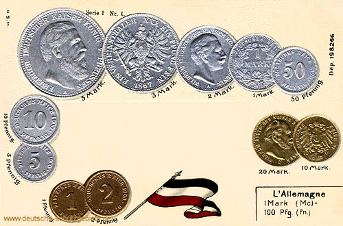 Münzen, Deutschland 1900