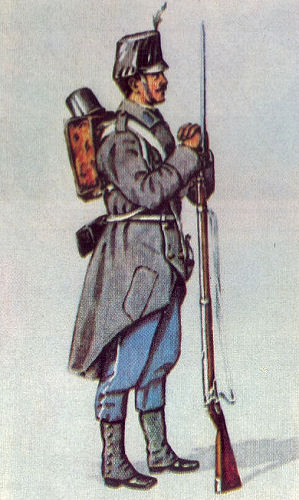 Österreichischer Infanterist 1866, Regiment Hoch- und Deutschmeister