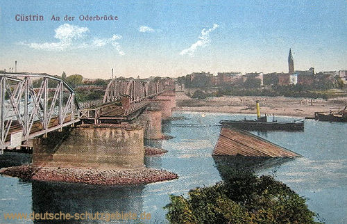 Küstrin, An der Oderbrücke