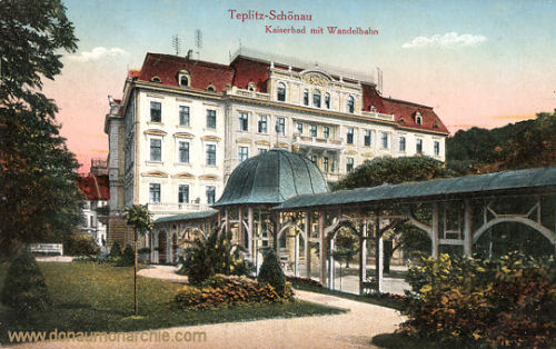 Teplitz-Schönau, Kaiserbad mit Wandelbahn
