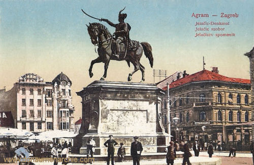 Agram - Zagreb, Jelačić-Denkmal
