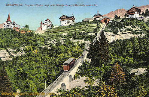 Innsbruck, Drahtseilbahn auf die Hungerburg