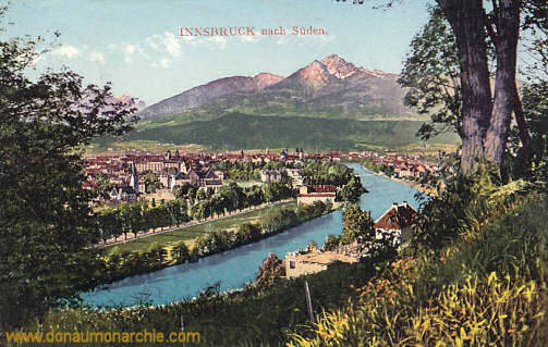 Innsbruck nach Süden