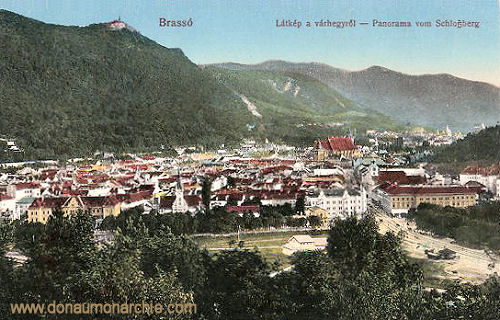 Kronstadt (Brassó - Brașov), Panorama vom Schlossberg