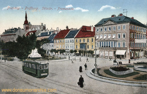 Pressburg (Pozsony, Bratislava), Promenade