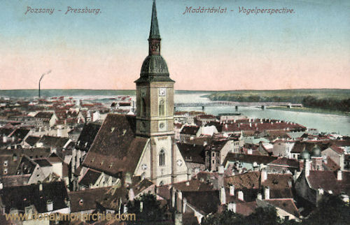 Pressburg (Pozsony, Bratislava), Vogelperspective