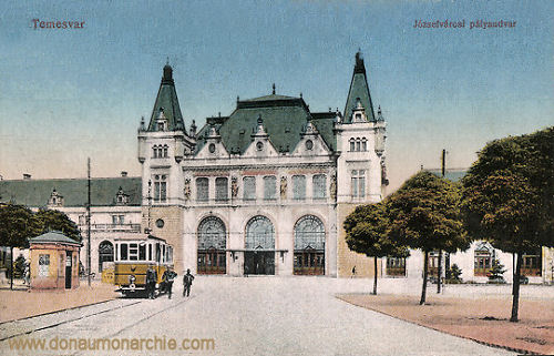 Temesvár, Józsefvárosi pályaudvar (Bahnhof)