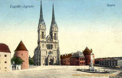 Agram (Zagreb), Kaptol (Kapitelplatz mit Dom)