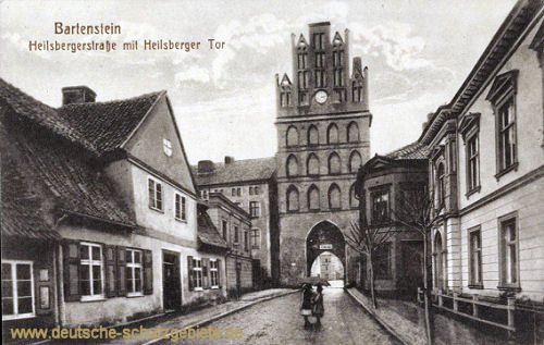 Bartenstein Opr. Heilsbergerstraße mit Heilsberger Tor.