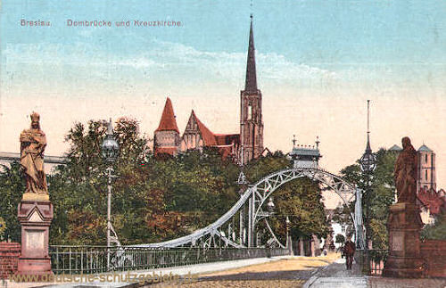 Breslau, Dombrücke und Kreuzkirche