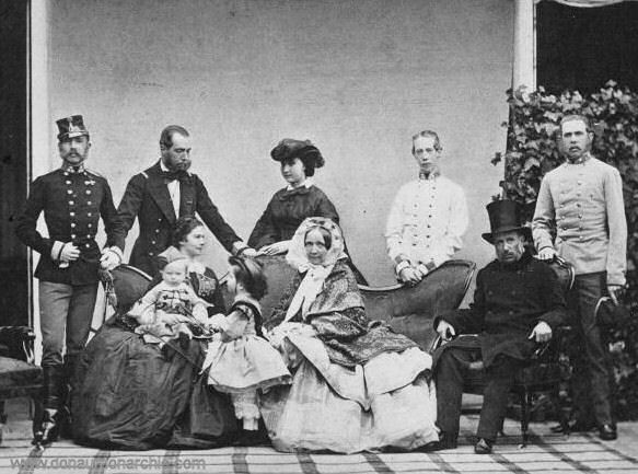 Die österreichische Kaiserfamilie im Jahr 1860