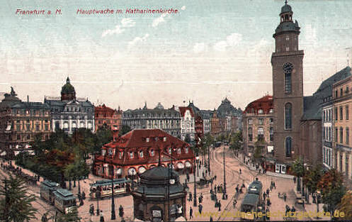 Frankfurt a. M., Hauptwache mit Katharinenkirche