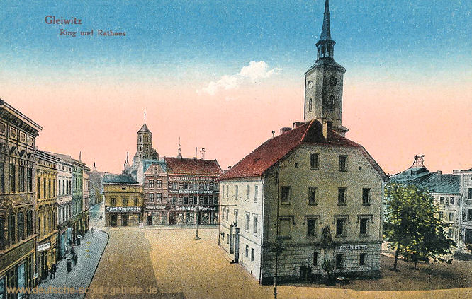 Gleiwitz, Ring und Rathaus