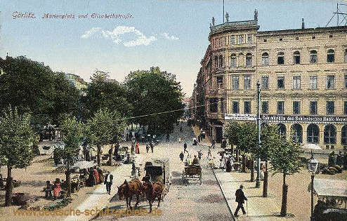 Görlitz, Marienplatz und Elisabethstraße