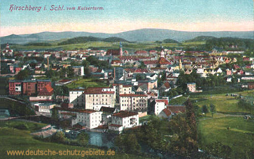 Hirschberg in Schlesien vom Kaiserturm