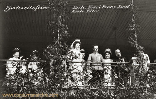 Hochzeitsfeier Erzh. Karl Franz Josef Erzh. Zita, 1911