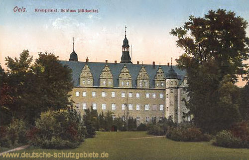 Oels, Kronprinzliches Schloss Südseite