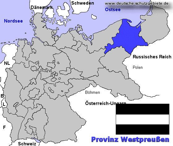 Westpreußen, Lage im Deutschen Reich