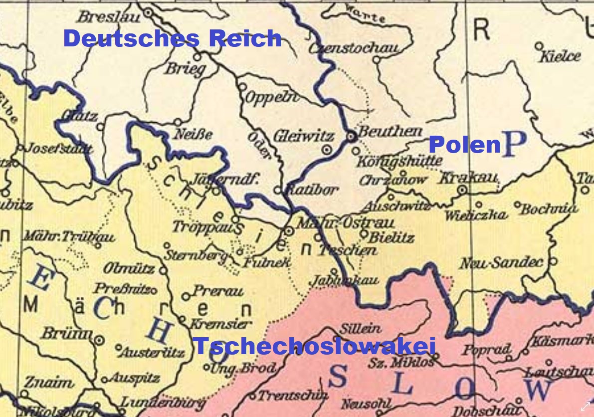 Österreichisch Schlesien nach der Teilung 1920