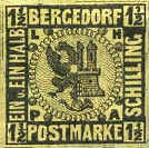 Bergedorf Postmarke, 1½ Schilling
