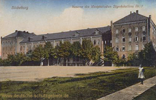 Bückeburg, Kaserne des Westfälischen Jägerbataillons Nr. 7
