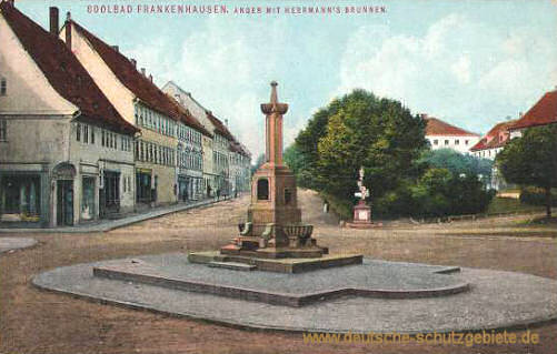 Frankenhausen, Anger mit Herrmannsbrunnen