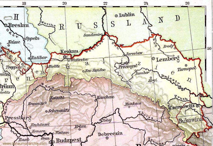 Galizien und Bukowina um 1900