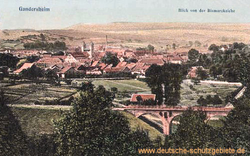 Gandersheim, Blick von der Bismarckeiche