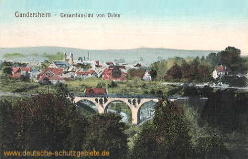 Gandersheim, Gesamtansicht von Osten