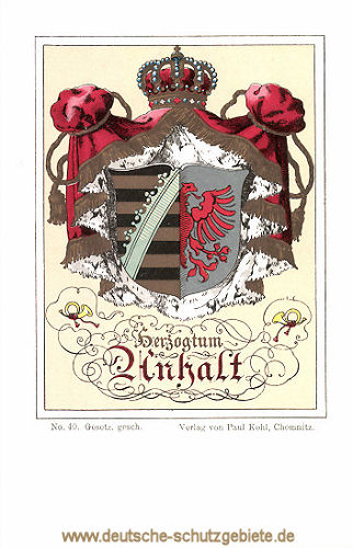 Herzogtum Anhalt, Wappen
