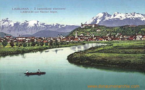 Laibach mit Steiner Alpen