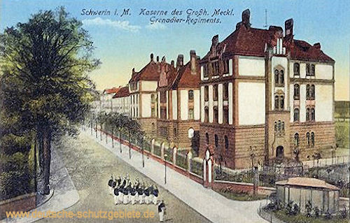 Schwerin i. M., Kaserne des Großh. Meckl. Grenadier-Regiments