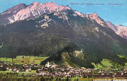 Bludenz mit Hohem Frassen (Vorarlberg)