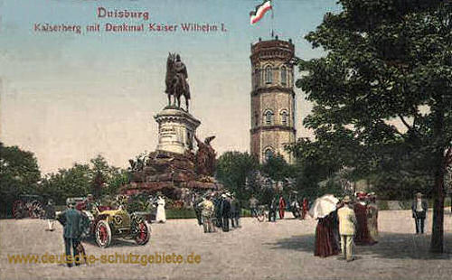 Duisburg, Kaiserberg mit Denkmal Kaiser Wilhelm I.