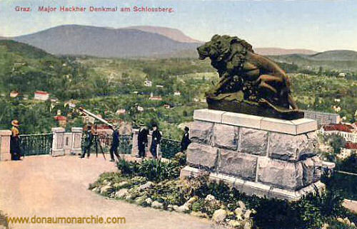 Graz, Major Hackher Denkmal am Schlossberg