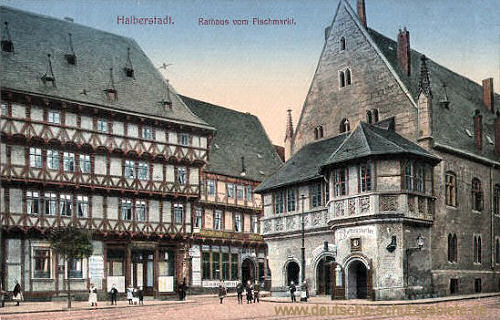 Halberstadt, Rathaus vom Fischmarkt