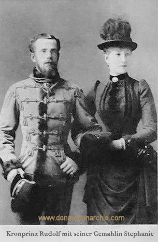 Kronprinz Rudolf mit seiner Gemahlin Stephanie