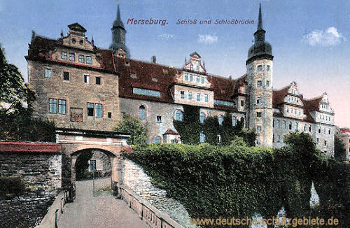 Merseburg, Schloss und Schlossbrücke