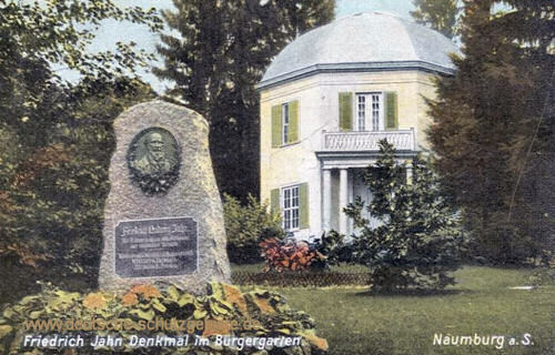 Naumburg, Friedrich Jahn Denkmal im Bürgergarten