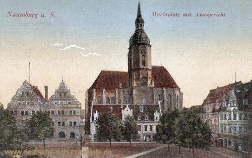 Naumburg, Marktplatz mit Amtsgericht