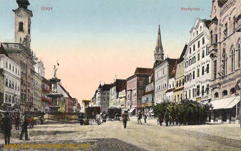 Steyr, O. Oe, Stadtplatz