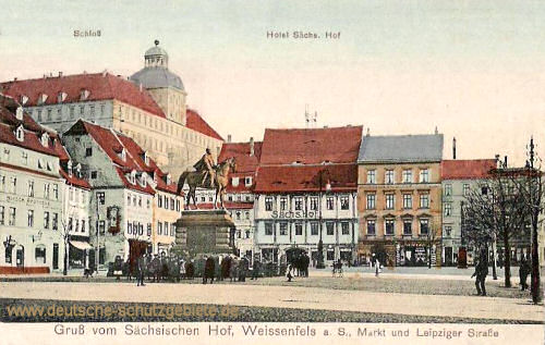 Weißenfels, Markt und Leipziger Straße