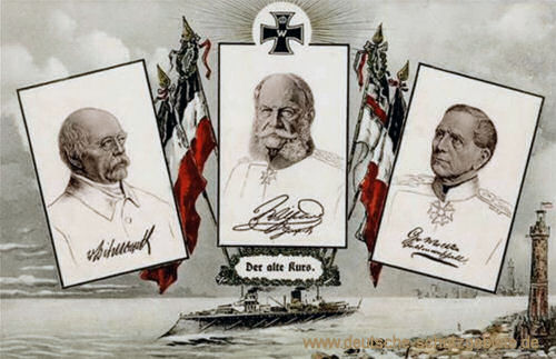 Otto von Bismarck, Kaiser Wilhelm I., Helmuth von Moltke