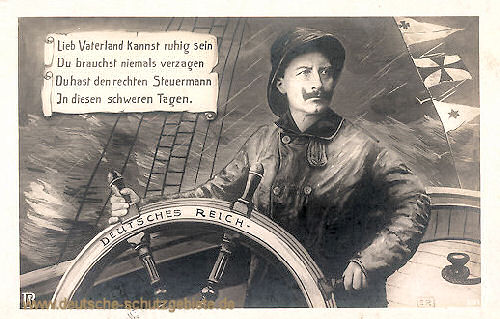 Kaiser Wilhelm II. als Steuermann des Deutschen Reiches