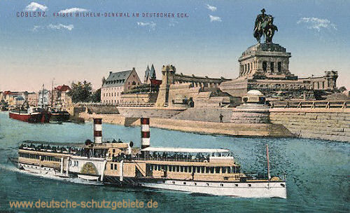 Koblenz, Kaiser Wilhelm-Denkmal am Deutschen Eck