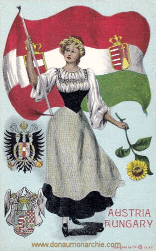 Österreich-Ungarn, Flagge und Wappen