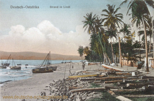 Deutsch-Ost-Afrika, Strand in Lindi
